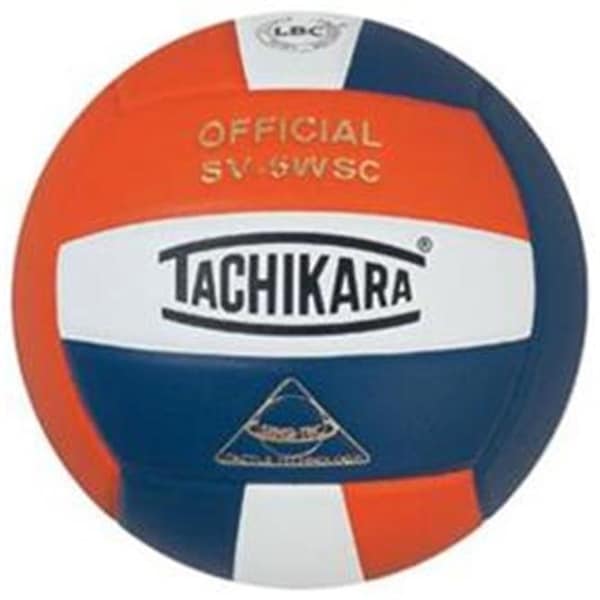 Tachikara Tachikara SV5WSC.OWN Sensi-Tec Composite High Performance Volleyball - Orange-White-Navy SV5WSC.OWN - main